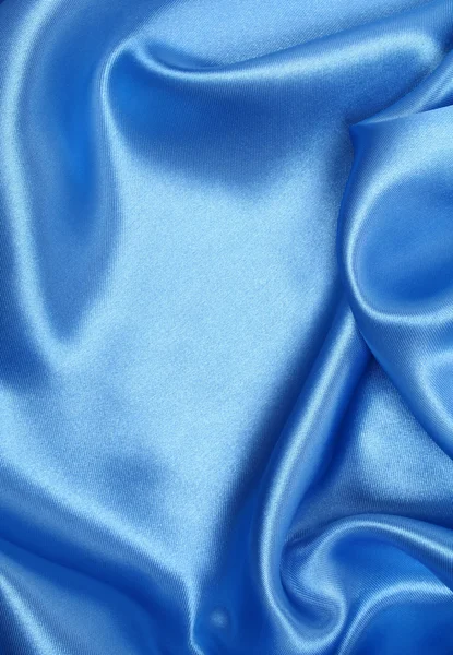 Liso Elegante Seda Azul Puede Utilizar Como Fondo — Foto de Stock