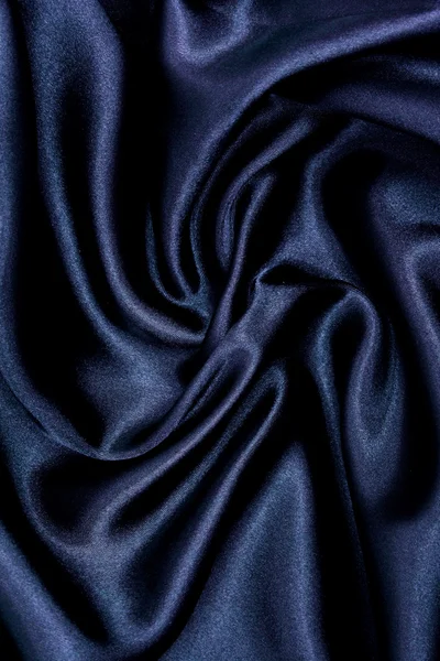 Hladké Elegantní Černé Hedvábí Může Použít Jako Pozadí — Stock fotografie