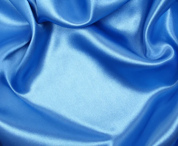 Ομαλή κομψό μπλε μετάξι ως φόντο — Φωτογραφία Αρχείου