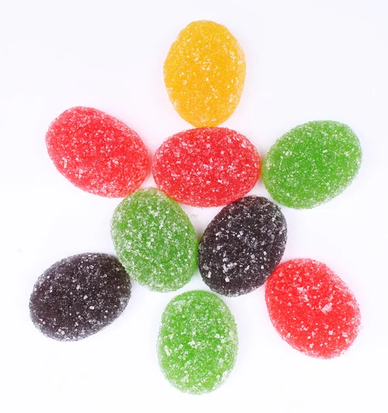 Cukierki kolorowe galaretki jako tło — Zdjęcie stockowe