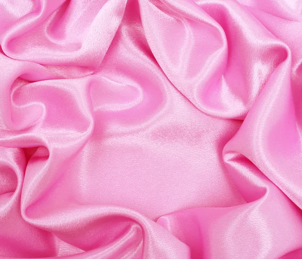 Liscio Elegante Seta Rosa Può Utilizzare Come Sfondo — Foto Stock