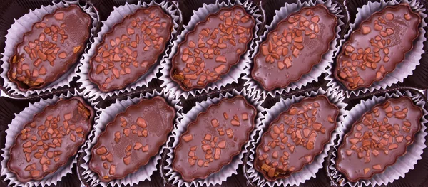 Deliciosos pralinés de chocolate — Foto de Stock