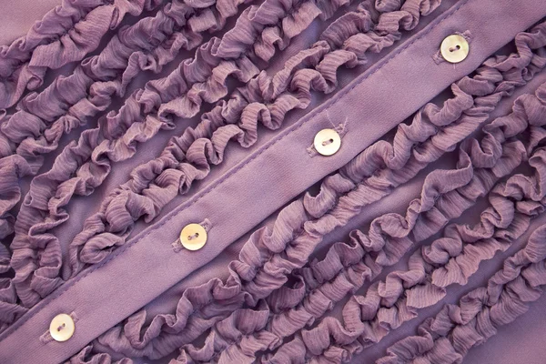 Liso elegante seda lila con ruche como fondo — Foto de Stock