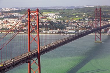 Portugal. Lisbon. The 25th of April Bridge clipart