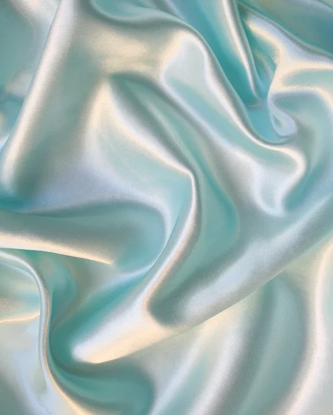 Seda azul elegante suave como fundo — Fotografia de Stock