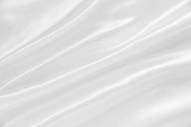 Smooth elegant white silk as wedding background clipart