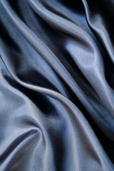 Liscio elegante seta grigia come sfondo — Foto Stock
