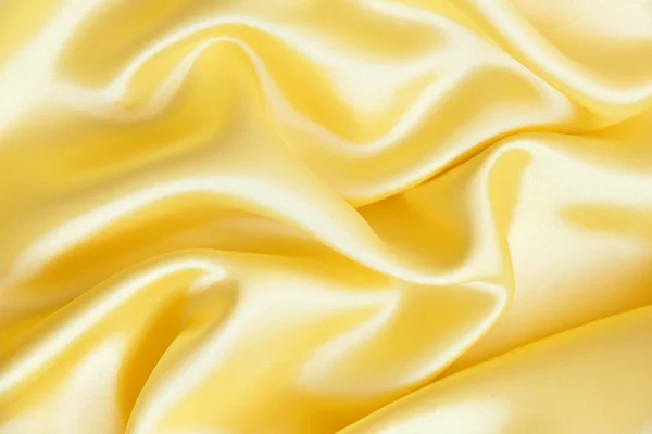 Seda dorada elegante lisa como fondo — Foto de Stock