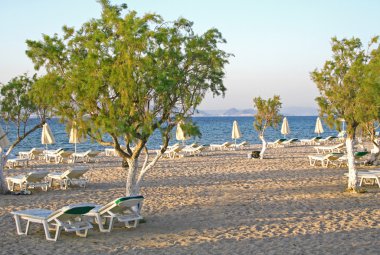 Greece. Kos island. Tigaki beach clipart