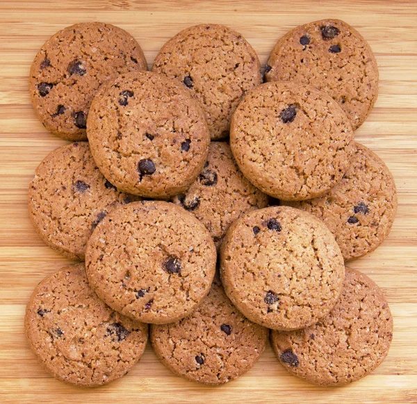 Deliciosas galletas con chispas de chocolate — Foto de Stock
