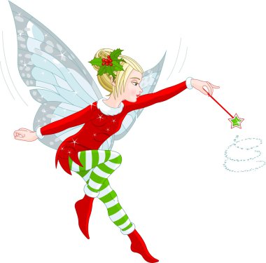 Christmas fairy clipart