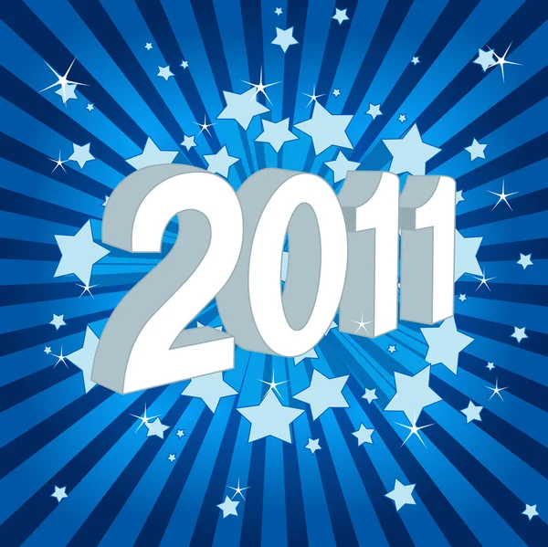 Щасливий новий рік 2011 ! — стоковий вектор