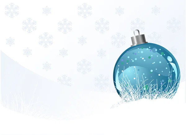 Weihnachten Hintergrund mit Ball — Stockvektor
