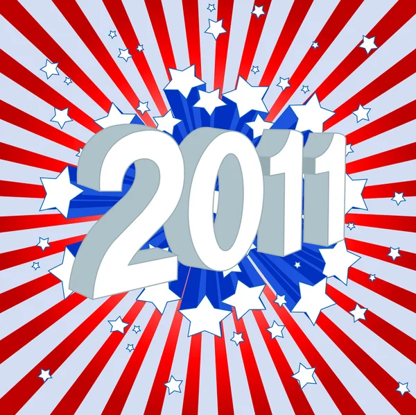 Šťastný nový rok 2011! — Stockový vektor