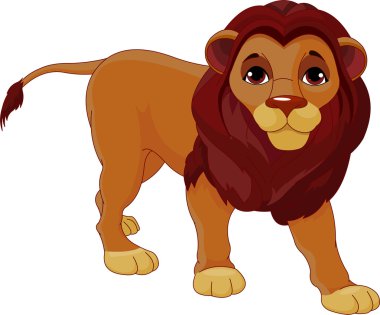 Walking Lion clipart