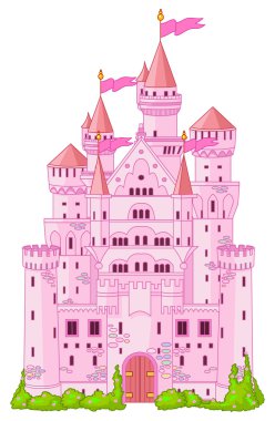 Magic princess Castle clipart