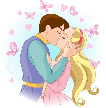 Kissing Couple clipart