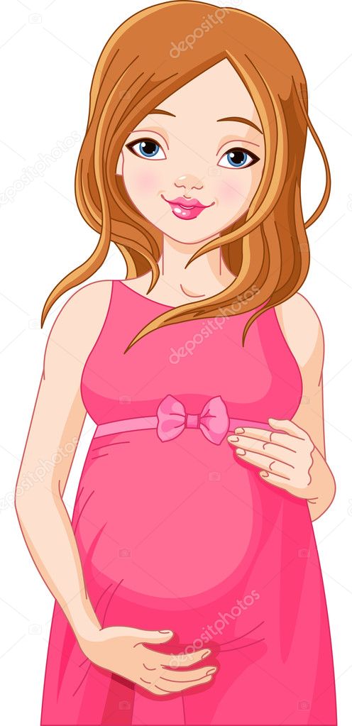 Pregnant woman cartoon Vector Art Stock Images | Depositphotos