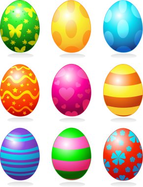 Easter eggs clipart