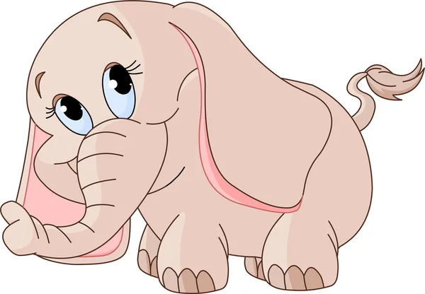 Маленький слоненок — стоковый вектор