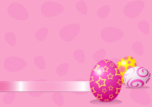 Velikonoční vajíčka pozadí — Stockový vektor