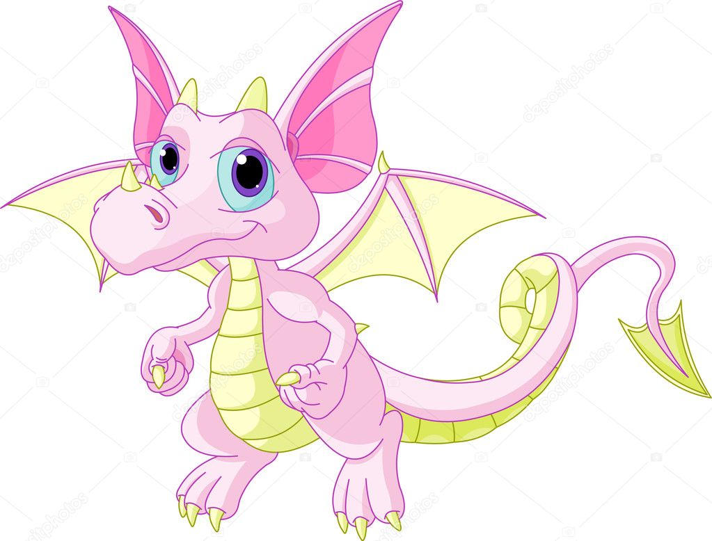 Cartoon Baby Dragon Stock Vector Image By C Dazdraperma