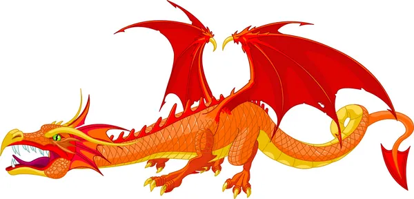 Red Dragon — Stock Vector