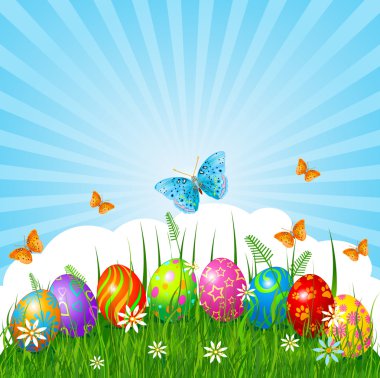 Easter background clipart