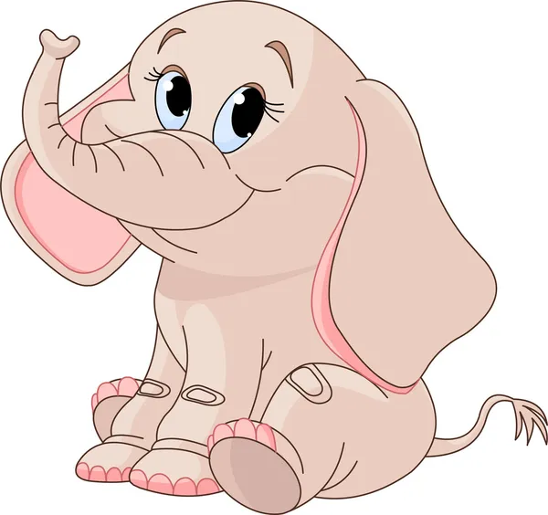 Baby elephant cartoon Vector Art Stock Images | Depositphotos