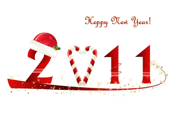 New year in white background. Vector illustration Vector Graphics