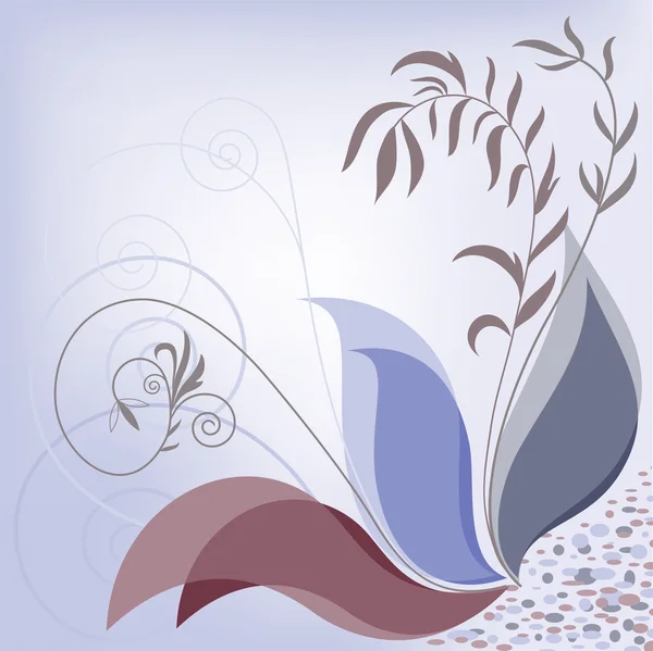 抽象的な植物の背景 — ストックベクタ