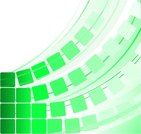 Зеленые прозрачные квадраты — стоковый вектор