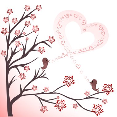 Love birds clipart