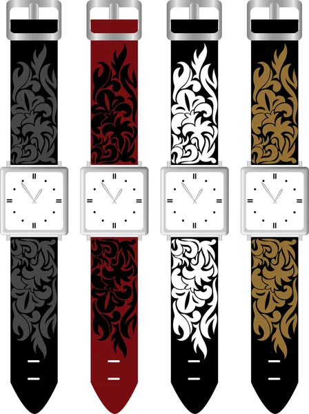 Набор часов — стоковый вектор