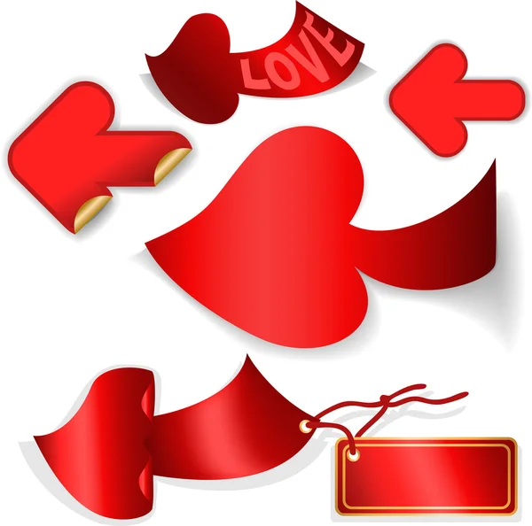 Flèches rouges — Image vectorielle