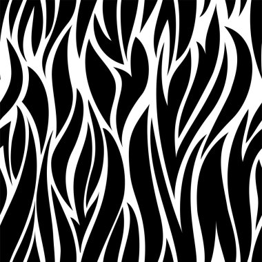 Black and white seamless background from the chaotic, winding lanes clipart