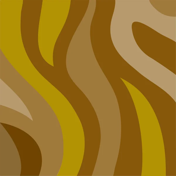 Brown wavy stripes — Stock Vector