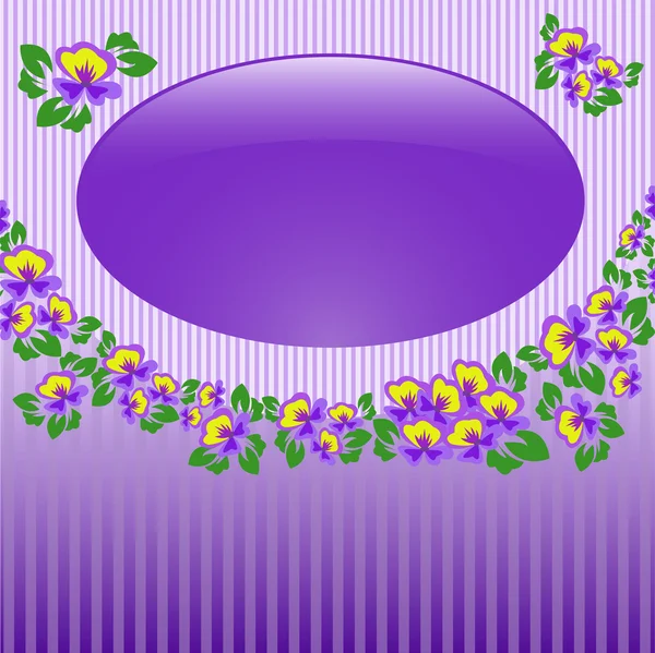 框架的紫罗兰 — 图库矢量图片
