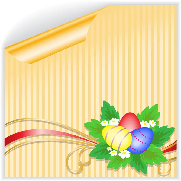Autocollant jaune Pâques — Image vectorielle