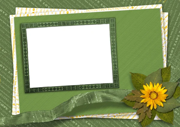 Blumenstrauß auf abstraktem Hintergrund mit Lappen — Stockfoto