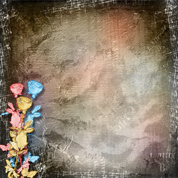 Rose di carta sullo sfondo astratto astratto — Foto Stock