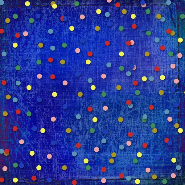 Abstract achtergrond van de kras papier met veelkleurige confetti — Stockfoto