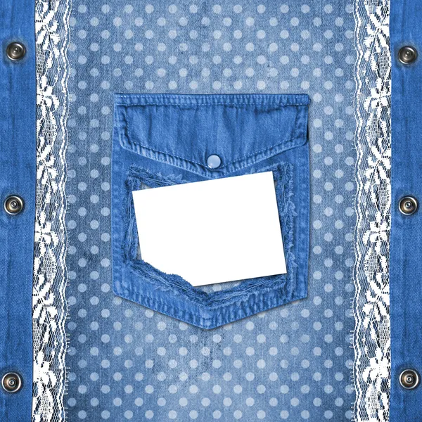 Abstrakt Blå jeans bakgrund med nit för design — Stockfoto
