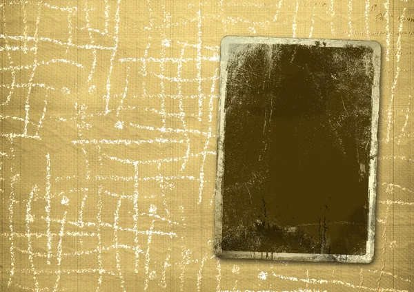 Fundo têxtil antigo com ouro em branco para anúncio — Fotografia de Stock