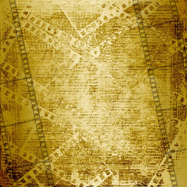 Grunge 条纹与古代饰品五彩的背景 — 图库照片