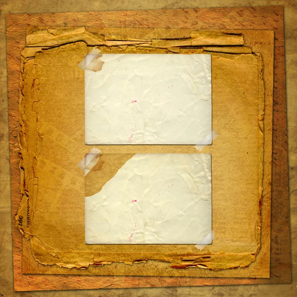 Старі Гранжеві Рамки Старовинному Паперовому Тлі — стокове фото