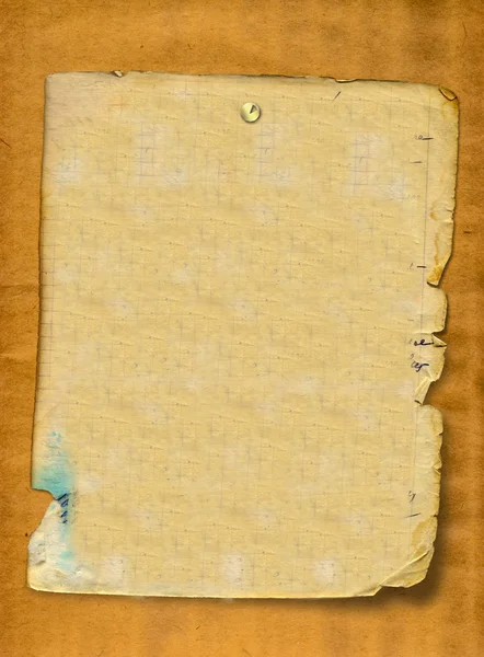 Абстрактный коричневый фон со старой бумагой в шрапбуке — стоковое фото