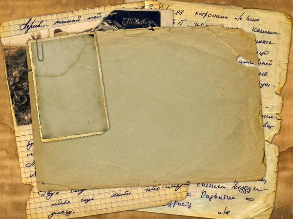 Grunge odcizil papíru design ve stylu scrapbooking — Stock fotografie