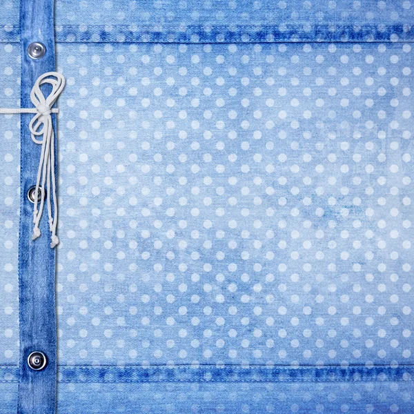 Abstract blue jeans background with rivet for design — Stock Photo, Image