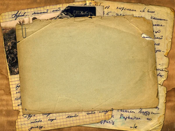 Projeto de papel alienado Grunge em estilo scrapbooking — Fotografia de Stock